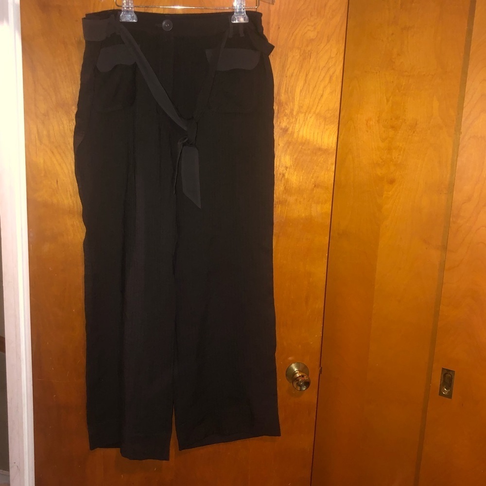 Soft Surroundings brown Pants Loose w/ belt size L